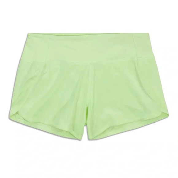 Lululemon Run Times Mid-Rise Short 4” size 4 Neon Green - Picture 1 of 6